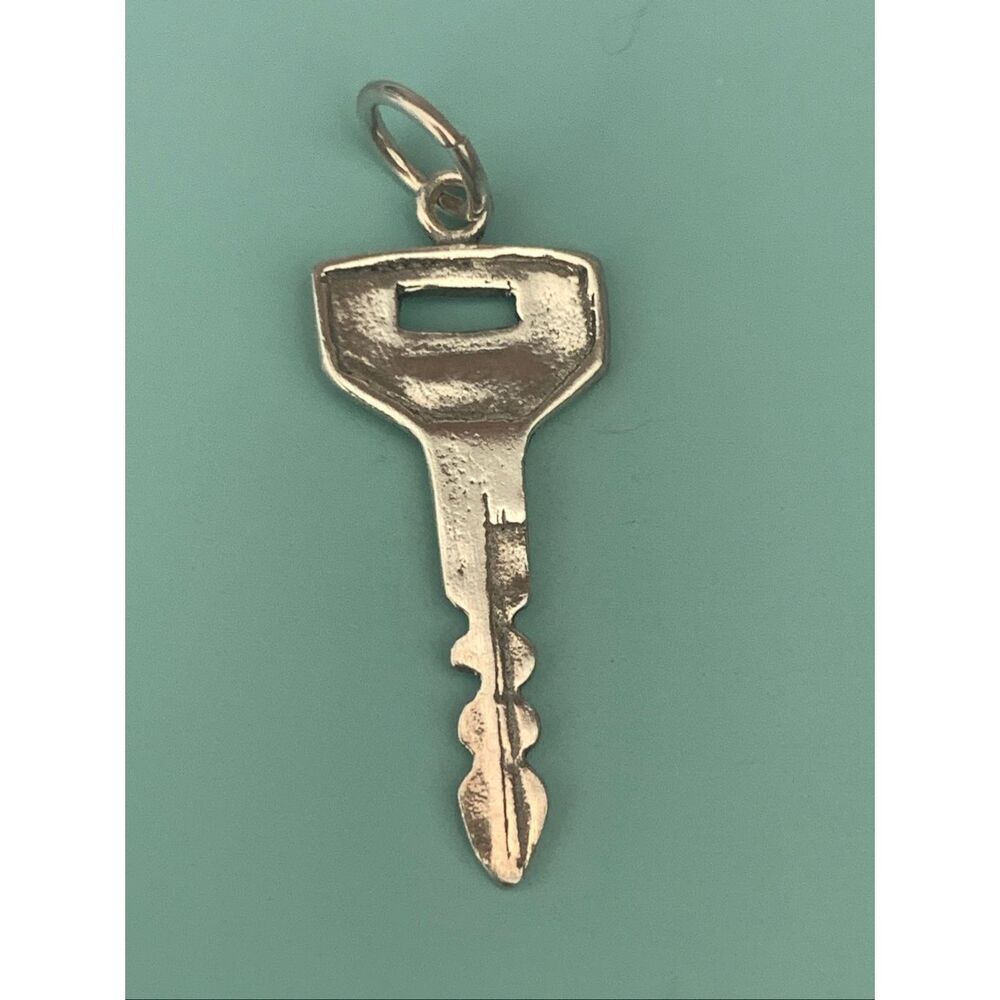 .925 House Car Key Sterling Silver Jewelry Charm #key #housewarming #car